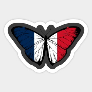 Vintage France Butterfly Moth | Pray For France and Stand with France Sticker